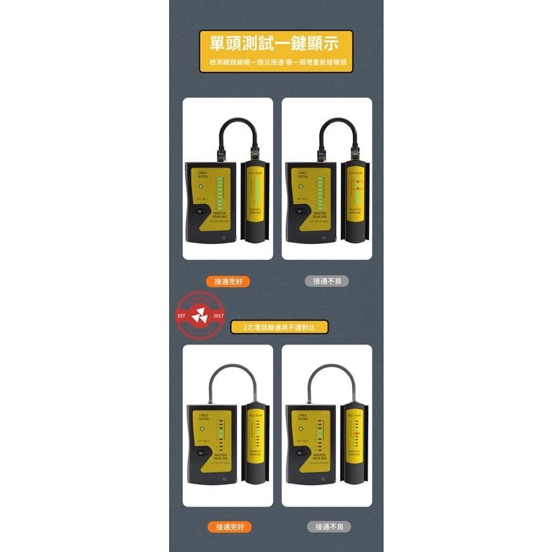 【台灣現貨/兩天到貨/送9V電池】網路測線器 網路尋線器 分離式網路線測試器 RJ11 RJ45 網路線測試儀-細節圖6