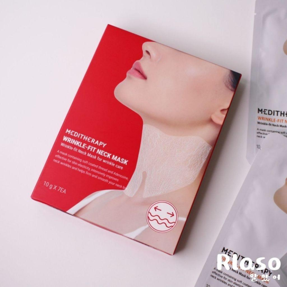 【Rlaso】MEDITHERAPY |  緊緻修護頸膜 neck mask(1盒/7入) 服貼 保濕-細節圖2