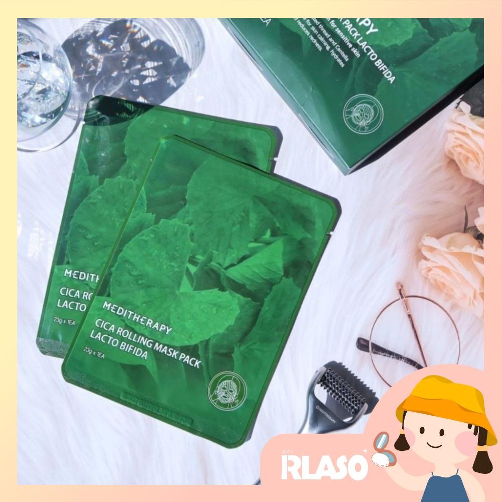 【Rlaso】MEDITHERAPY | CICA積雪草毛孔緊緻面膜 23g 單片 鎮靜 舒緩-細節圖2
