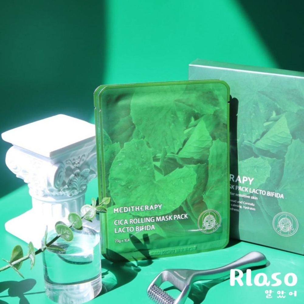 【Rlaso】MEDITHERAPY | CICA積雪草毛孔緊緻面膜 23g 單片 鎮靜 舒緩-細節圖4