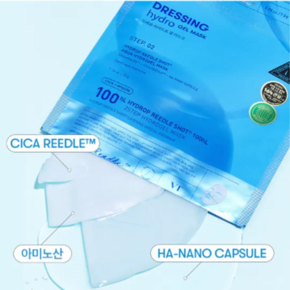 【Rlaso】VT Cosmetics｜老虎水活保濕微晶 2STEP面膜 用於保濕的水潤面膜 藍保濕款-細節圖3