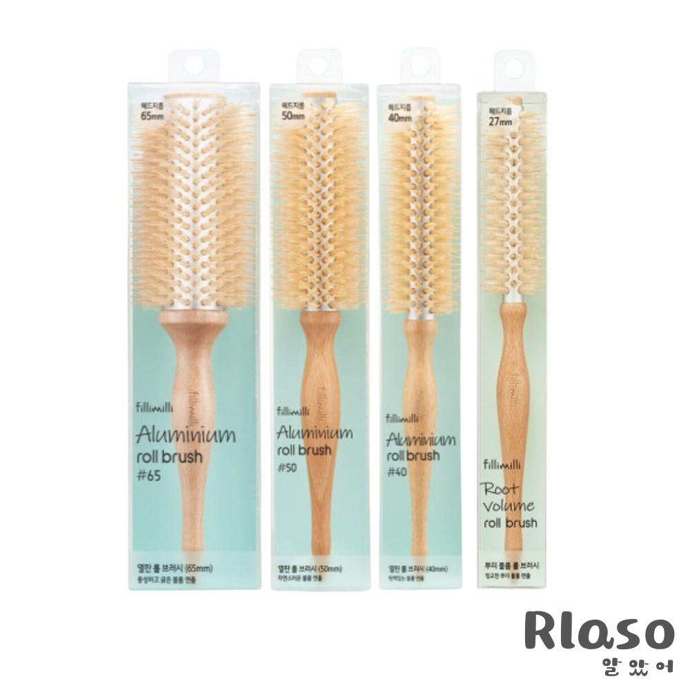 【Rlaso】FILLIMILLI | 捲髮圓梳 原木捲梳 導熱 圓梳 27 40 50 65mm-細節圖2