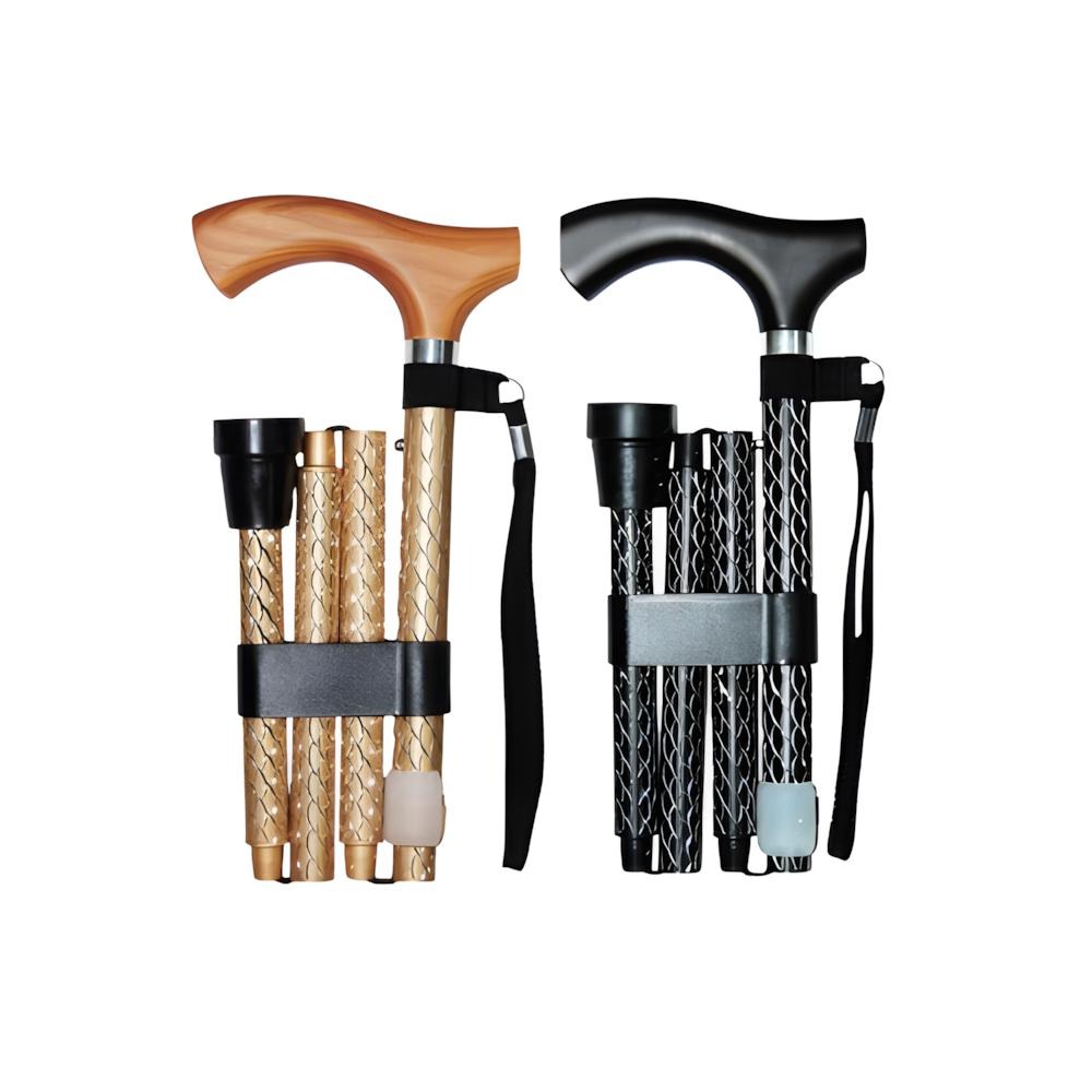 富士康摺疊拐杖 雕刻款 質感拐杖 FZK-2254 輔助行走器 健走拐杖 老人拐杖-細節圖2