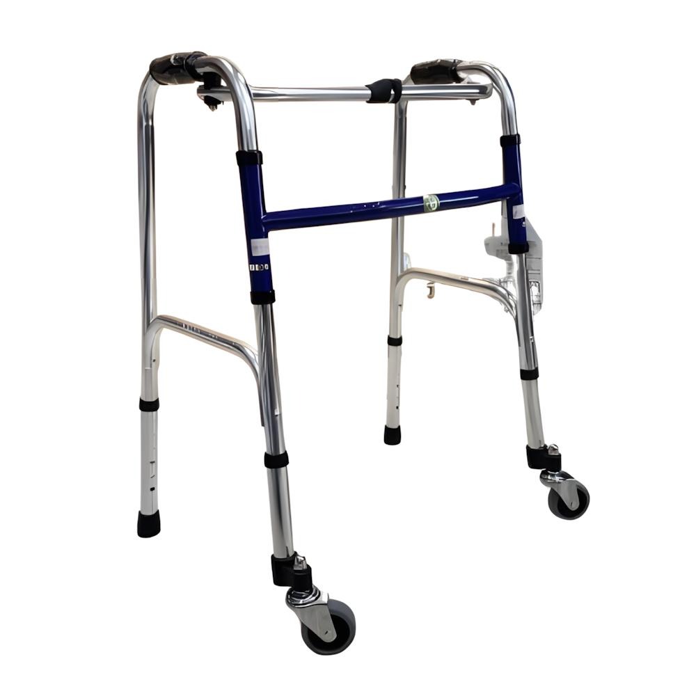 助行器 帶輪型助行器 ㄇ型助行器 3428+360度旋轉輪 3吋旋轉輪 助步 機械式助行器 FZK-3428 ㄇ型圓管-細節圖2