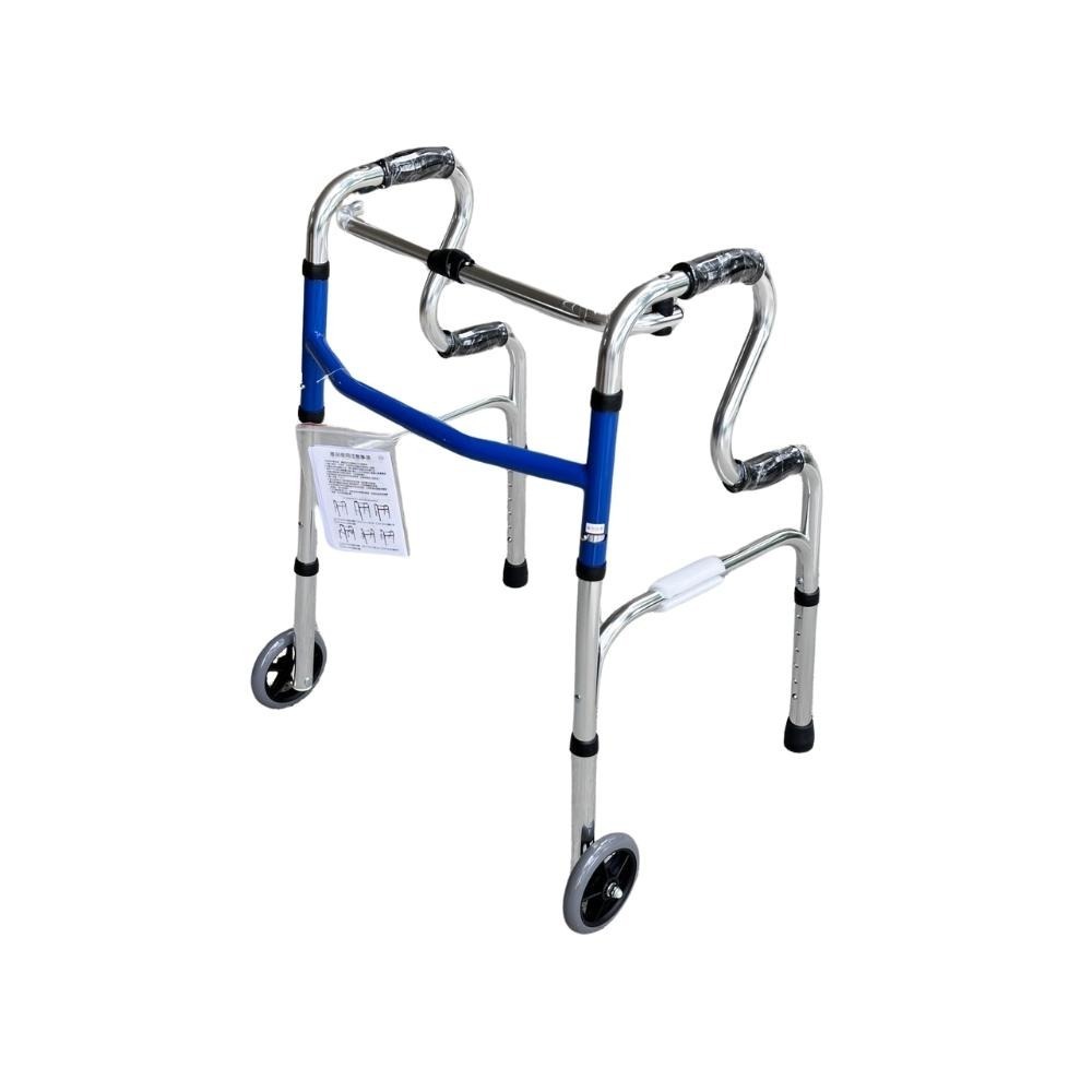 富士康帶輪型助行器 R型助行器3133+5吋輪 5吋直走輪 助步 機械式助行器 FZK-3133 R型圓管-細節圖2