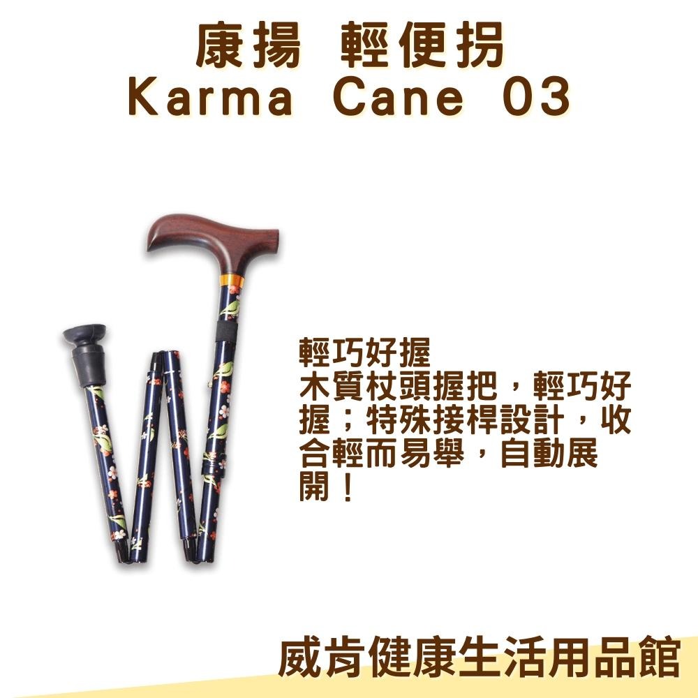 康揚 輕便拐 可折疊單手枴 鋁合金 Karma Cane 03 拐杖 柺杖 台灣製造-細節圖4