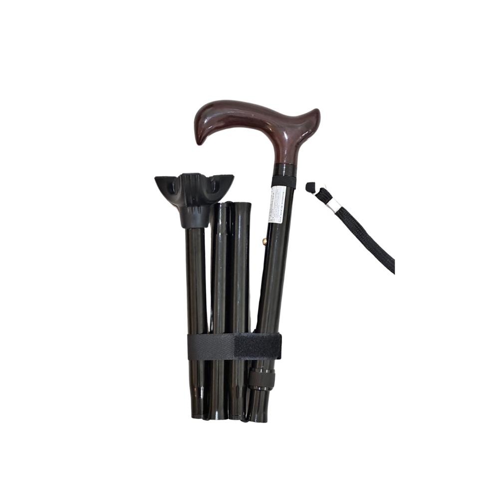 折疊拐杖 FZK-2251 FZK 富士康 折疊拐 拐杖 鋁合金 FZK2251 黑色 古銅色 單手拐 輔具 輔助行走-細節圖2