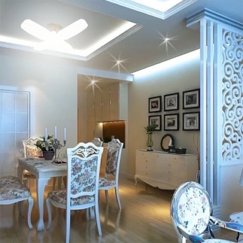 LED折疊燈 三段調光 折疊LED燈 擺攤燈 可調光折疊燈 三葉燈 四葉燈 五葉燈飛碟燈 露營LED燈-細節圖6