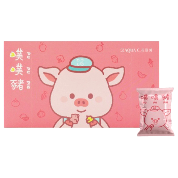 AQUA.C花漾皙 纖淨有酵 噗噗豬軟糖(30 包/盒)-細節圖2