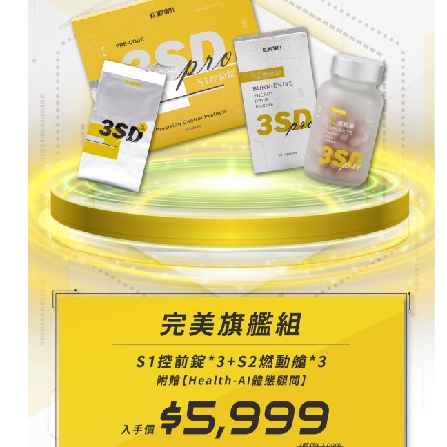 S1餐前+S2餐後各三盒