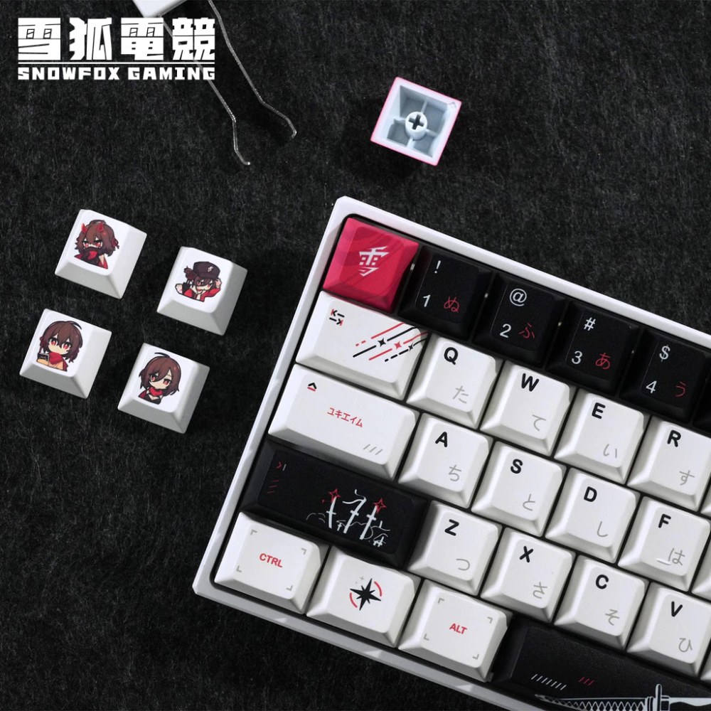 YukiAim 雪 2.0 PBT熱昇華 原廠高度 復刻鍵帽組 100鍵-細節圖2