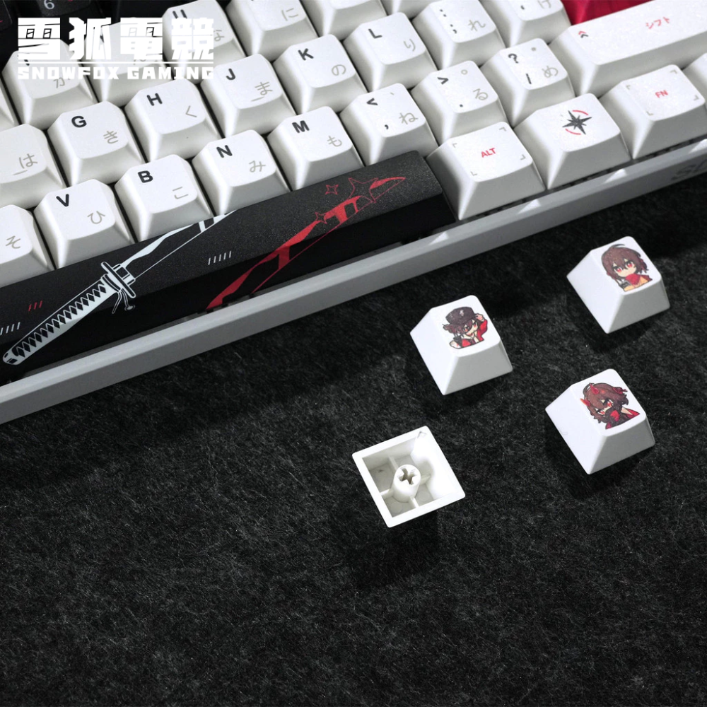 YukiAim 雪 2.0 PBT熱昇華 原廠高度 復刻鍵帽組 100鍵-細節圖3