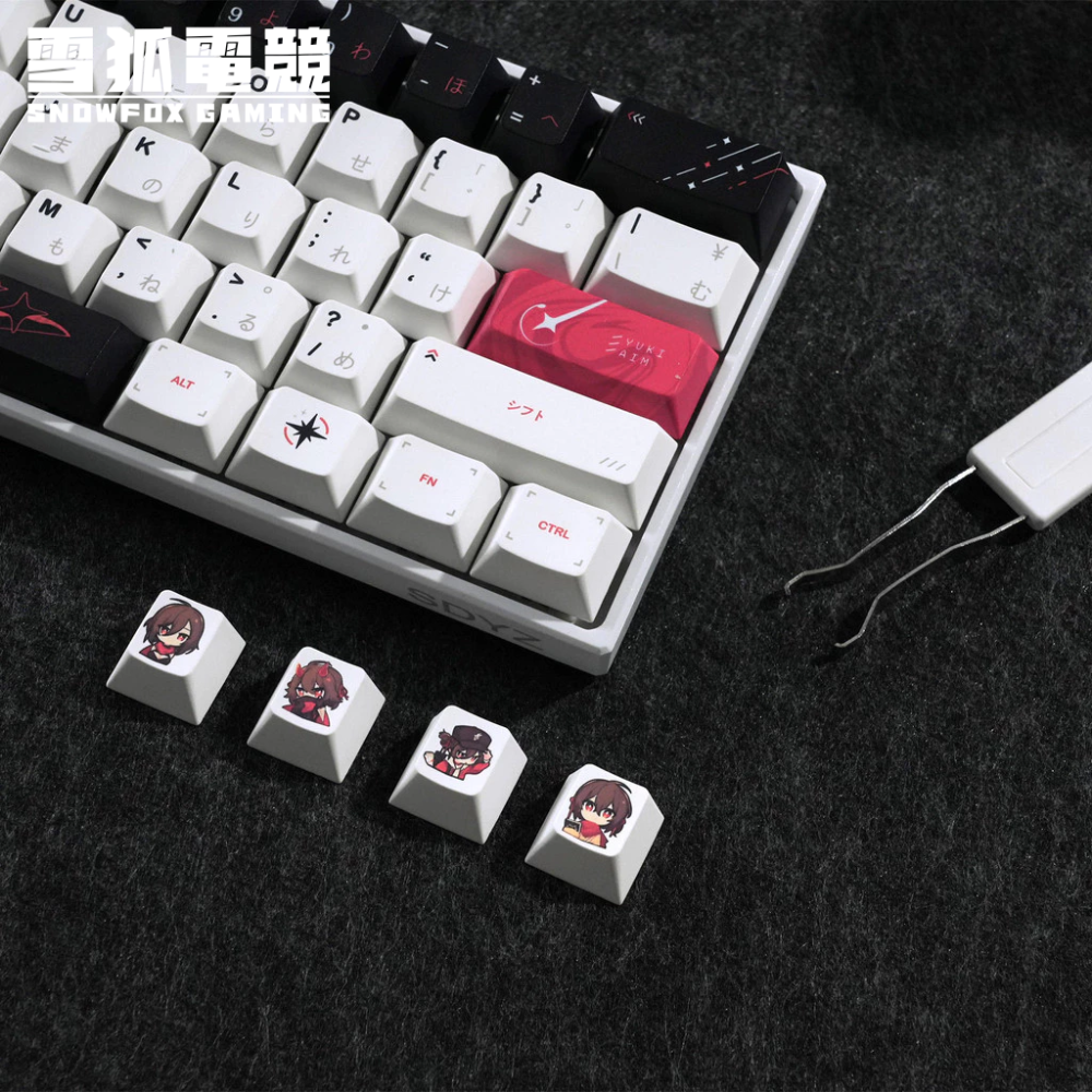 YukiAim 雪 2.0 PBT熱昇華 原廠高度 復刻鍵帽組 100鍵-細節圖4