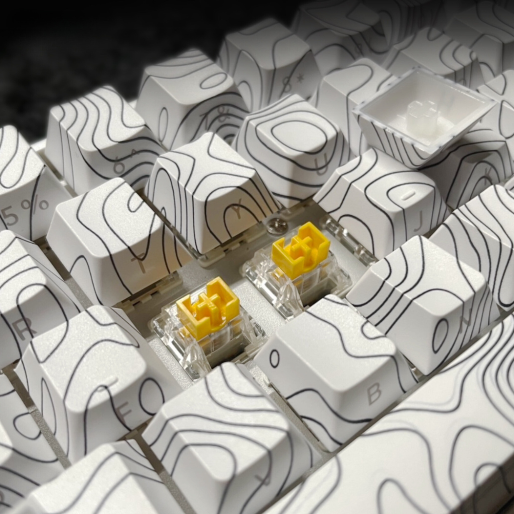 YK61 磁軸鍵盤 等高線鍵帽-細節圖2