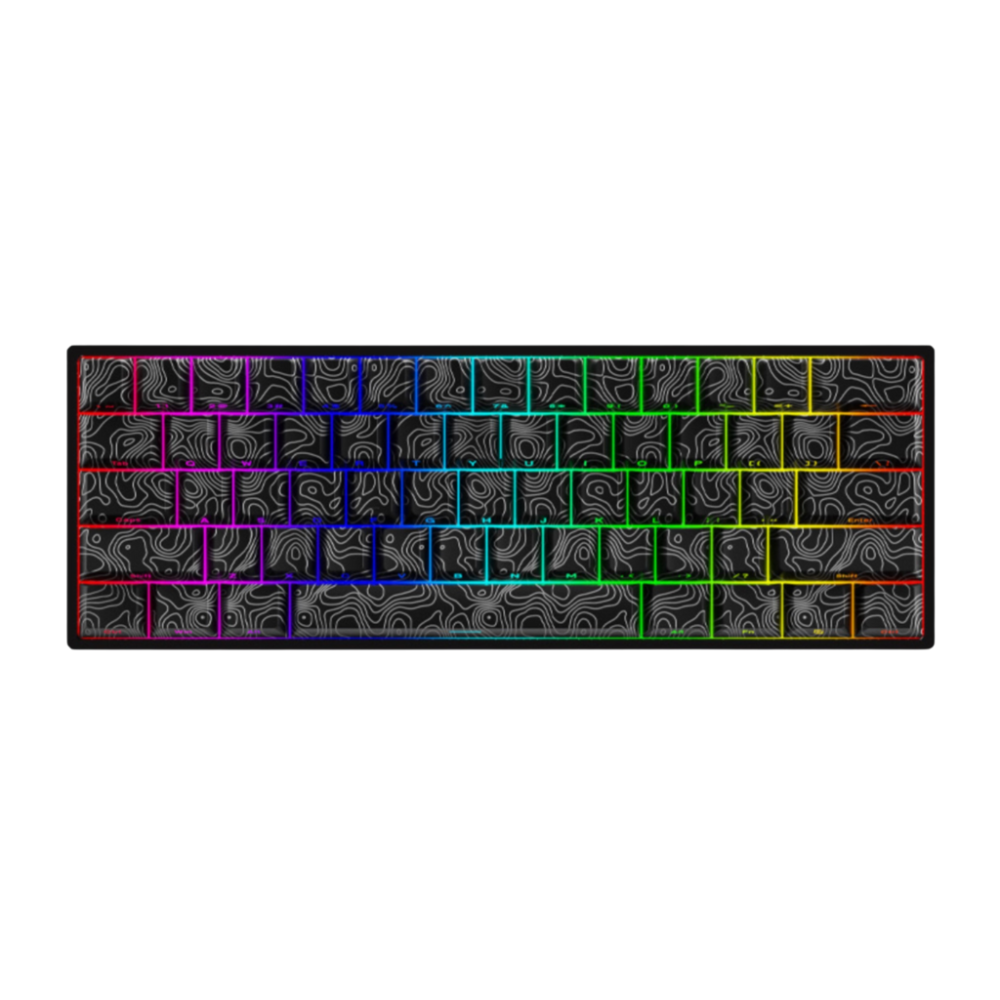 YK61 磁軸鍵盤 等高線鍵帽-規格圖5