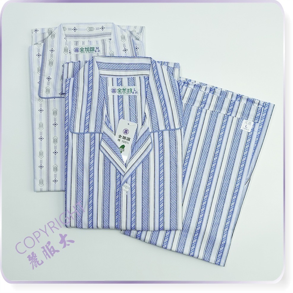 ∞麗服太∞7104-銀髮族薄家居服、舒爽病患服、居家棉套裝、老人睡衣、阿公睡褲、長照服、全加誼＊艋舺服飾商圈-品牌店家＊-細節圖9
