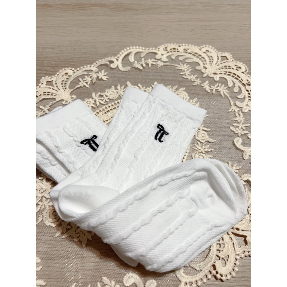 浪漫蝴蝶結高筒白襪-細節圖2