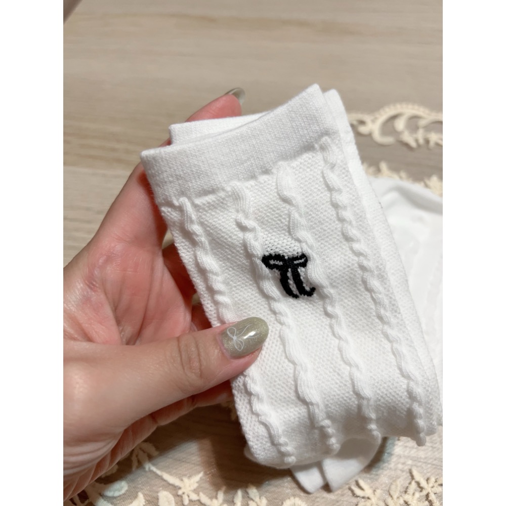 浪漫蝴蝶結高筒白襪-細節圖3