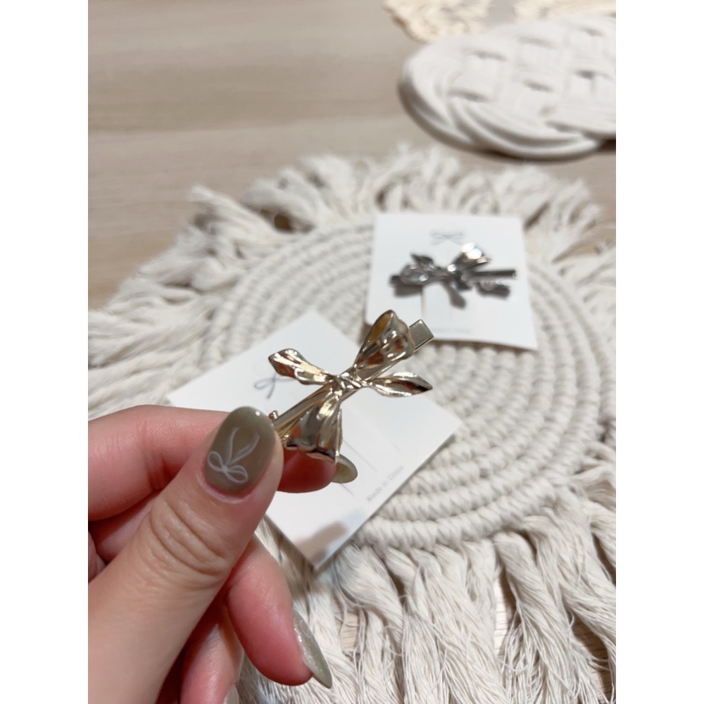 立體蝴蝶結髮夾-細節圖2