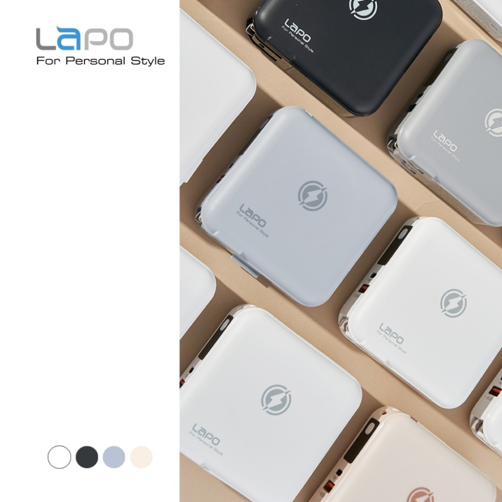 【LAPO】二代 多功能無線充電行動電源 行動電源二代 行動電源 行動電源自帶線 LAPO二代 iPhone15 適用-細節圖3