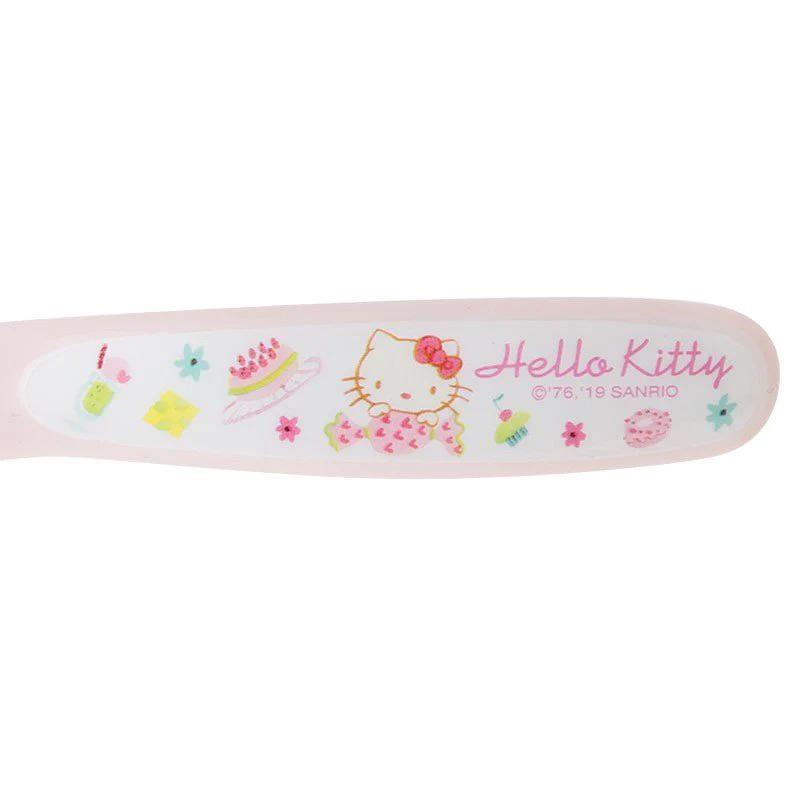 正版 凱蒂貓 生日蛋糕 湯匙 叉子 湯匙叉子組 幼兒 餐具 三麗鷗 SANRIO HELLO KITTY-細節圖6