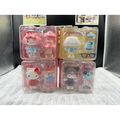 正版 三麗鷗 Sanrio 凱蒂貓 美樂蒂 庫洛米 大耳狗 惡魔庫洛米 造型玩具 換裝擺飾玩偶 桌上擺飾