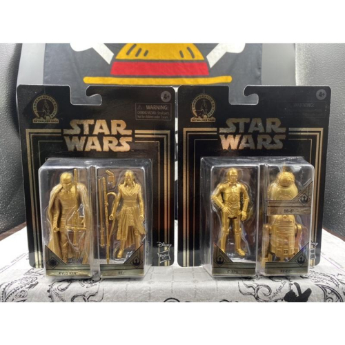 正版 STAR WARS 星際大戰 天行者紀念3.75吋 金裝收藏人物 公仔 R2-D2 BB-8 C-3P0 黑武士