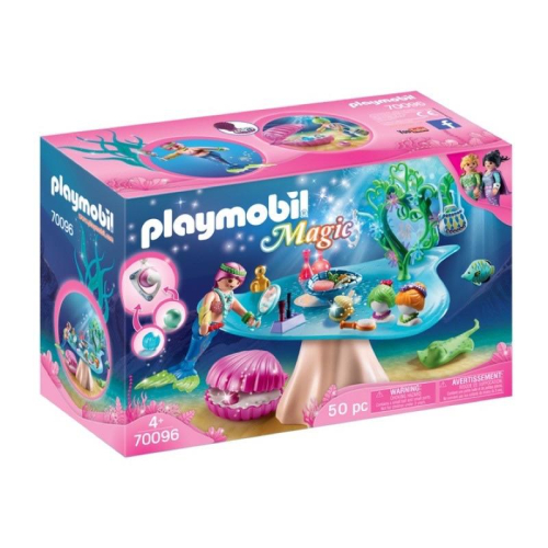 正版 摩比人 海地世界 美人魚 美容院與珠寶盒 70096 playmobil 積木 人偶 公仔 德國