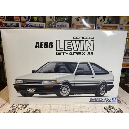 正版 豐田 AE86 Corolla LEVIN GT-APEX 汽車 模型 組裝 頭文字D 組合 86 改裝 藤原拓海