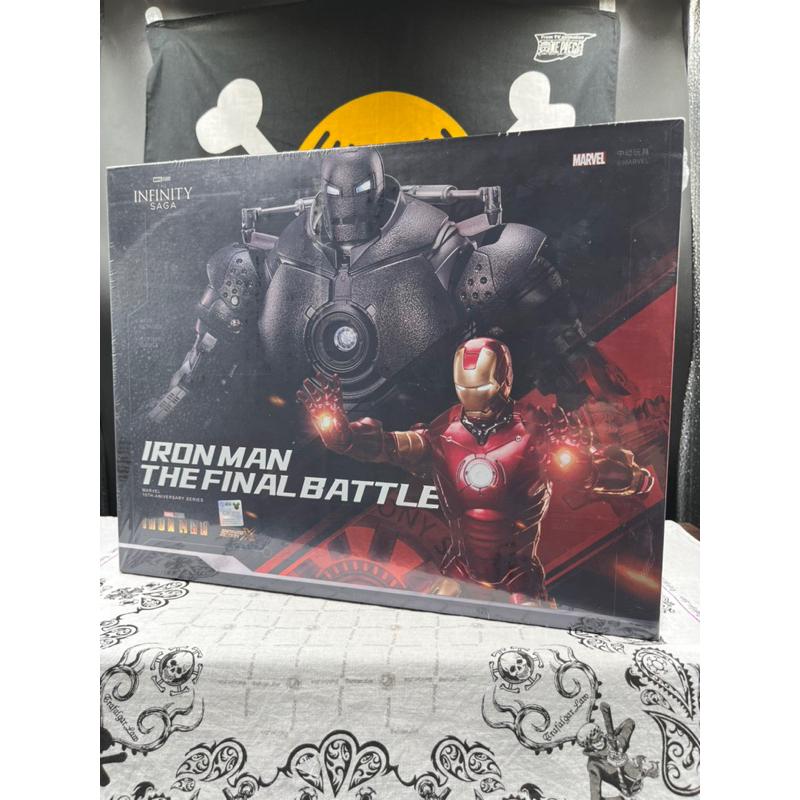 正版 漫威 MARVEL 鋼鐵人MK3+鐵霸王 鋼鐵人 發光版 套裝 公仔 - 蒙面加菲貓玩具店