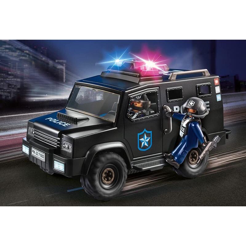 正版 德國 摩比人 特警部隊組 Playmobil 可動 人偶 積木 公仔 71003-細節圖2