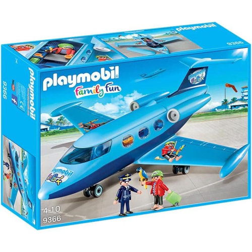 正版 德國 摩比人 歡樂夏季噴射機 Playmobil 可動 人偶 積木 公仔 9366