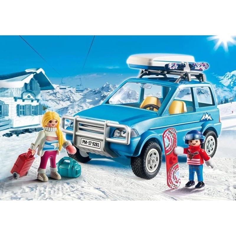 正版 德國 摩比人 滑雪系列與冬季露營車 Playmobil 9281 積木 可動 公仔-細節圖2