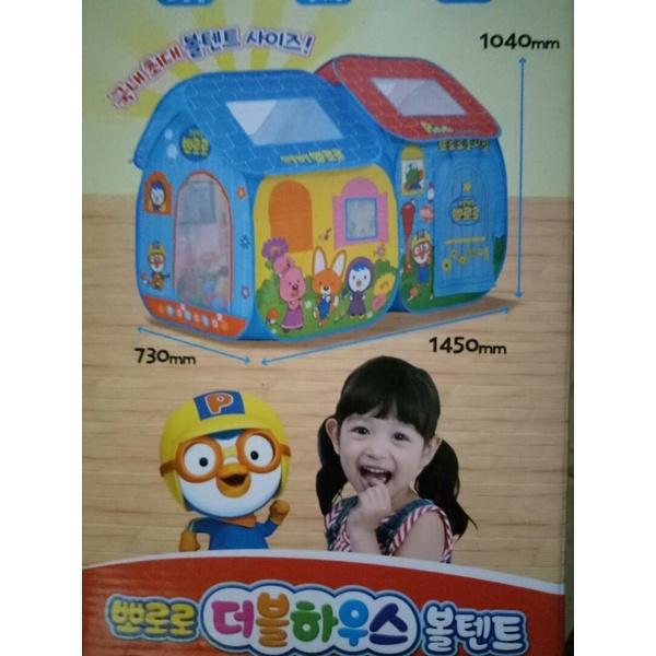 正版 韓國 PORORO 雙層球池遊戲組 企鵝 房子 兒童玩具-細節圖4