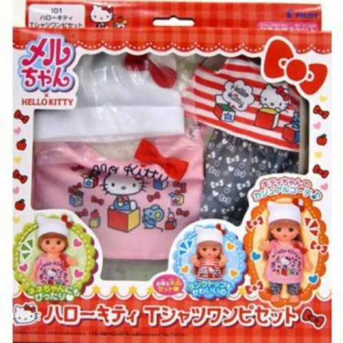 正版 日本 小美樂 Hollo kitty 衣服 變裝 凱蒂貓 三麗鷗 四件組 娃娃