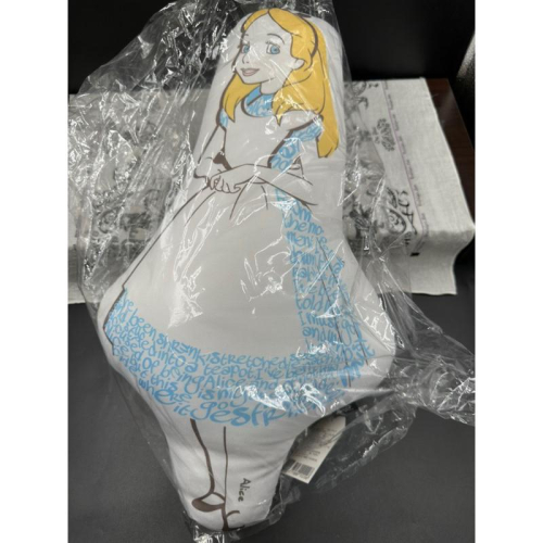 正版 迪士尼 愛麗絲夢遊仙境 愛麗絲 抱枕 娃娃 靠枕 45公分