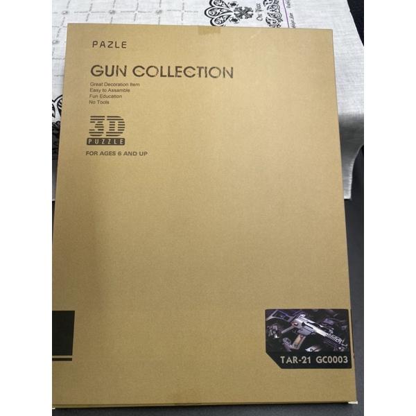 白證 正版 Pazle Gun 3D 立體 紙模型 Tar-21 M82a1 M16 紙模 拼圖 大阪限定-細節圖4