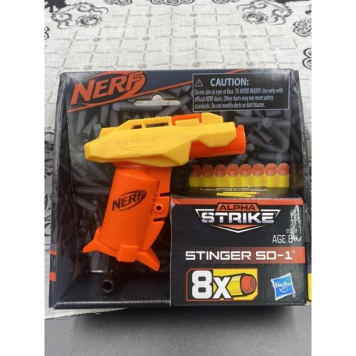 NERF 阿爾法 系列 螯刺 小刺客 射擊 強力 玩具槍 孩之寶 白證 正版 子彈 氣動