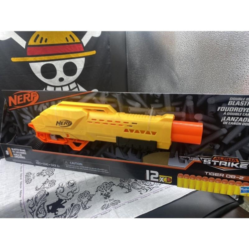 NERF 菁英 系列 雙管暴虎 散彈槍 玩具槍 氣動槍 孩之寶 白證 正版 子彈