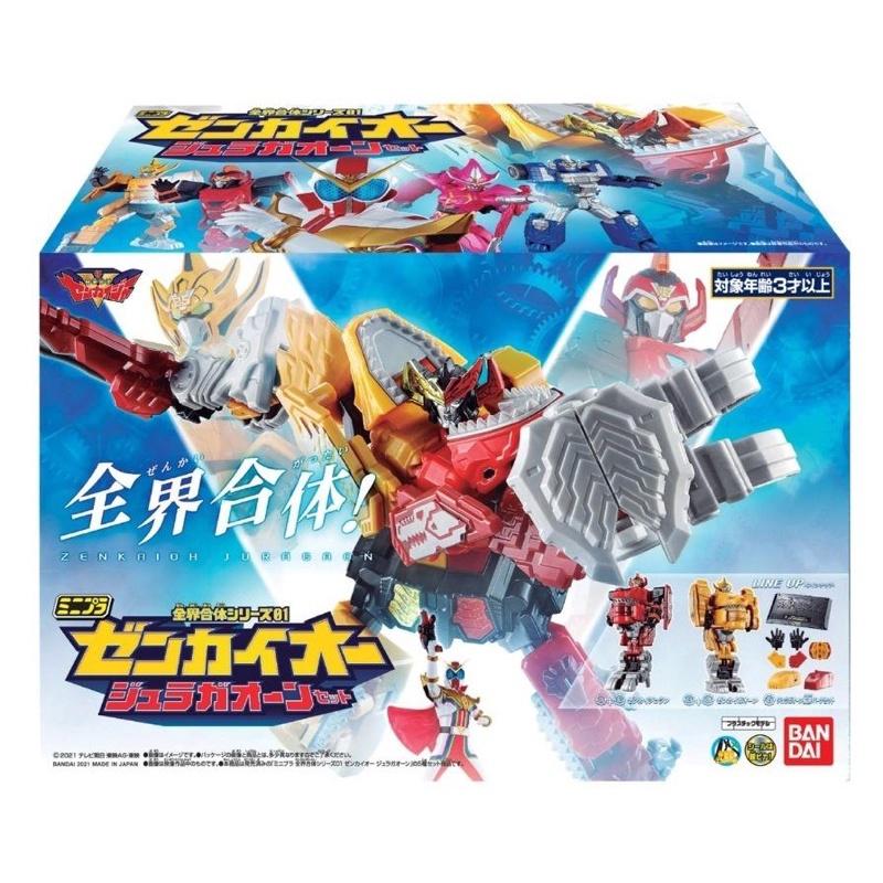 正版 日本 全界合體 01 盒玩 食玩 全界王 獅王套組 機器人 合體 萬代 BANDAI 日版 變形 可動-細節圖2