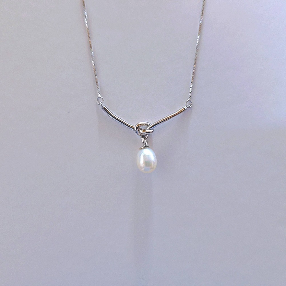 【925純銀 淡水珍珠結繩項鍊】鎖骨鍊 珍珠項鍊 氣質項鍊 女生項鍊 項鍊 女生飾品 飾品 #CA0204-規格圖6