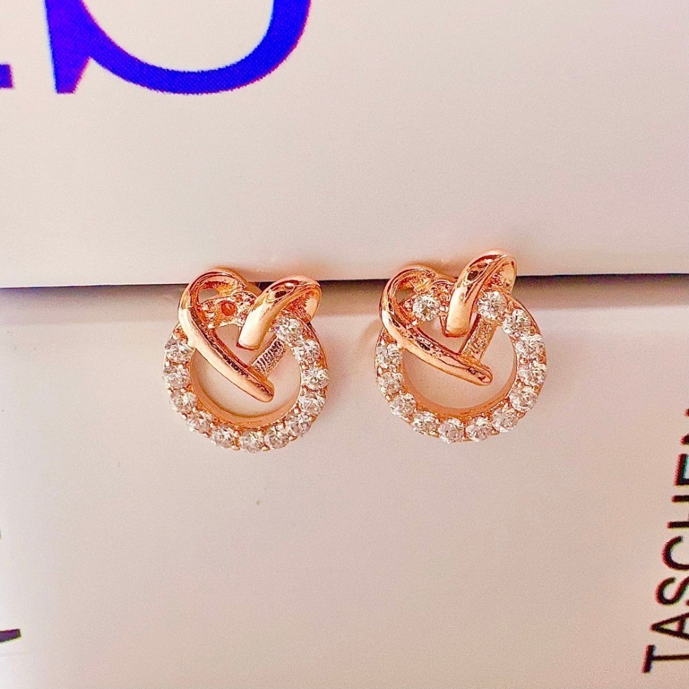 【正韓 圓圈水鑽愛心耳環】韓國飾品 韓國耳環 愛心耳環 女生耳環 女生飾品 耳環 飾品#WA7214-規格圖8