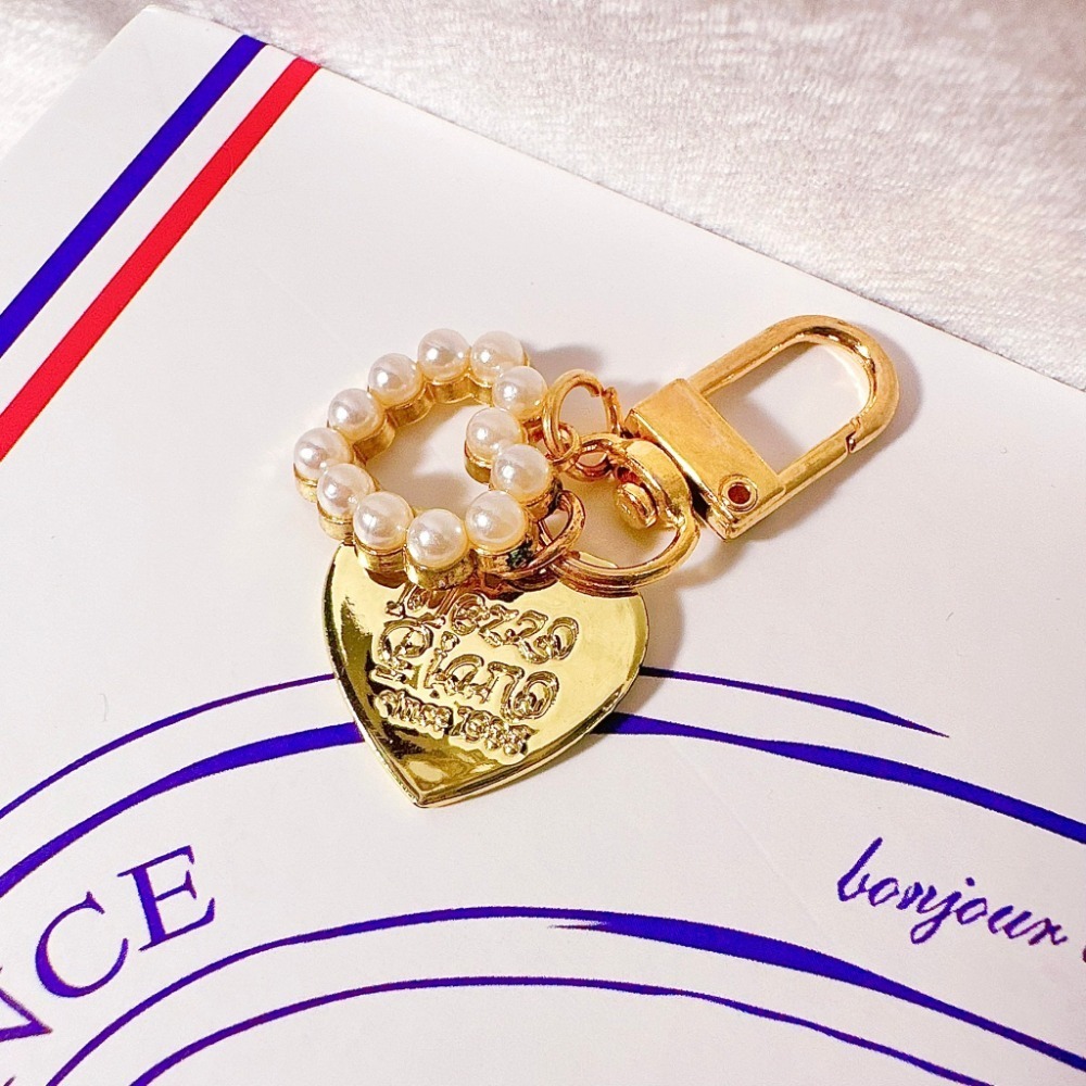 【珍珠貝殼愛吊飾】鑰匙圈 鑰匙扣 Airpods掛件 包包吊飾  飾品配件 手機吊飾 #CP0203-規格圖4