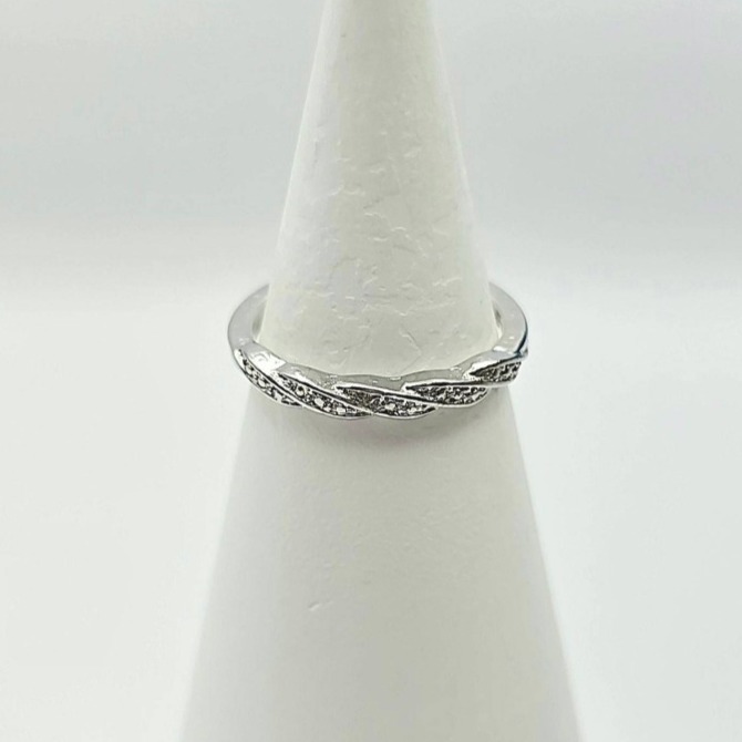 【簡約水鑽閃耀開口戒】戒指 飾品 首飾 手飾 時尚配件 #CA0101-細節圖2