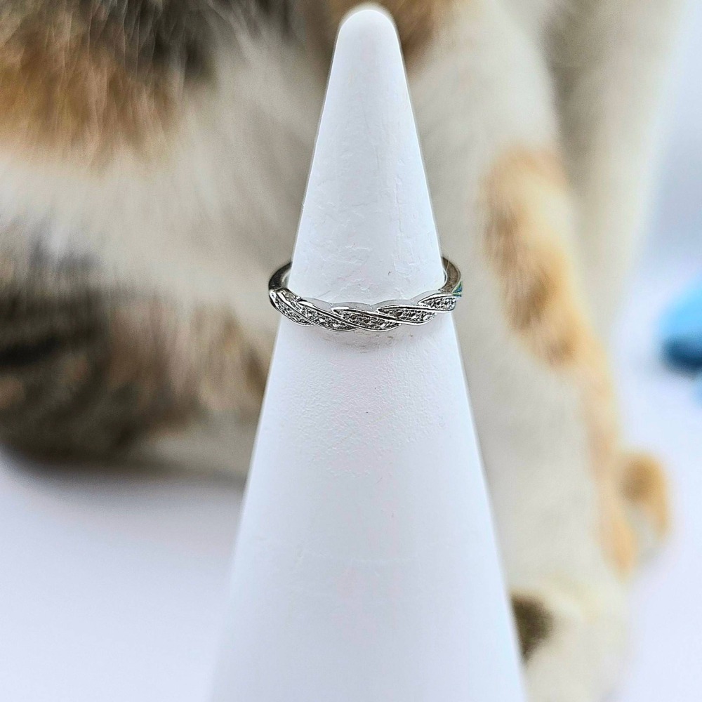 【簡約水鑽閃耀開口戒】戒指 飾品 首飾 手飾 時尚配件 #CA0101-細節圖4