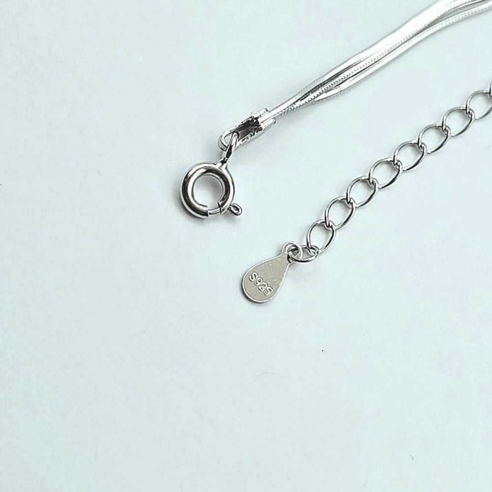 【925純銀 簡約三層蛇骨手鍊】素鍊 時尚百搭手鍊女 熱門推薦飾品 送禮必備 送禮推薦 CA0225-細節圖5