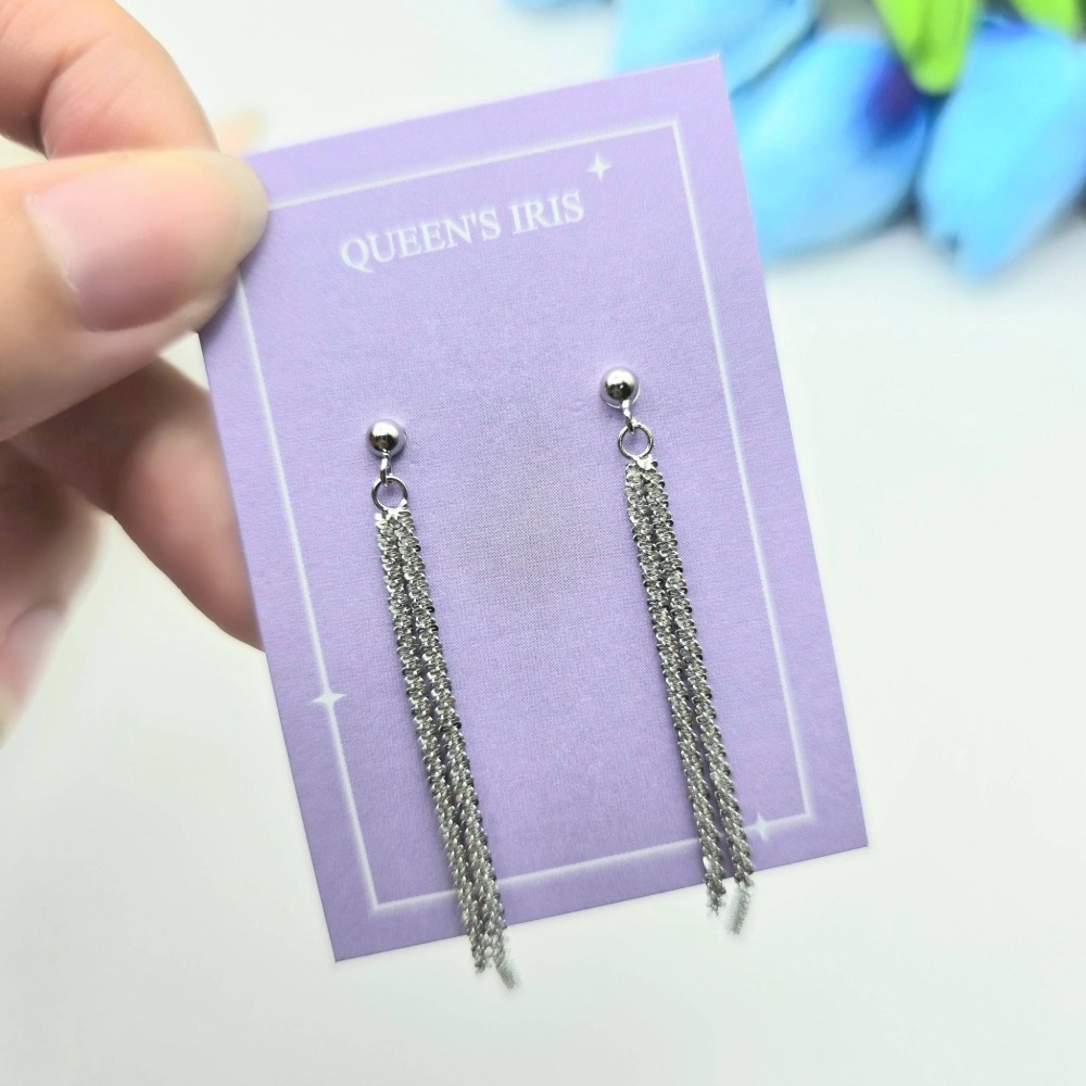 【925銀針 簡約流蘇耳環】日常百搭耳飾 小眾設計熱賣飾品 女生耳環 生日禮物 送禮 網紅推薦 CA0203-細節圖3