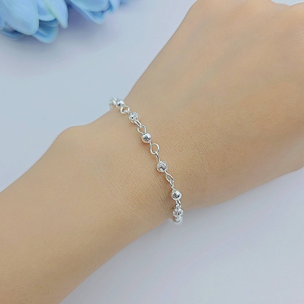 【925純銀 韓系圓珠手鍊 腳鍊】 百搭手鍊 時尚流行飾品 推薦腳鍊 女生首飾 送禮推薦 TW0005-細節圖4