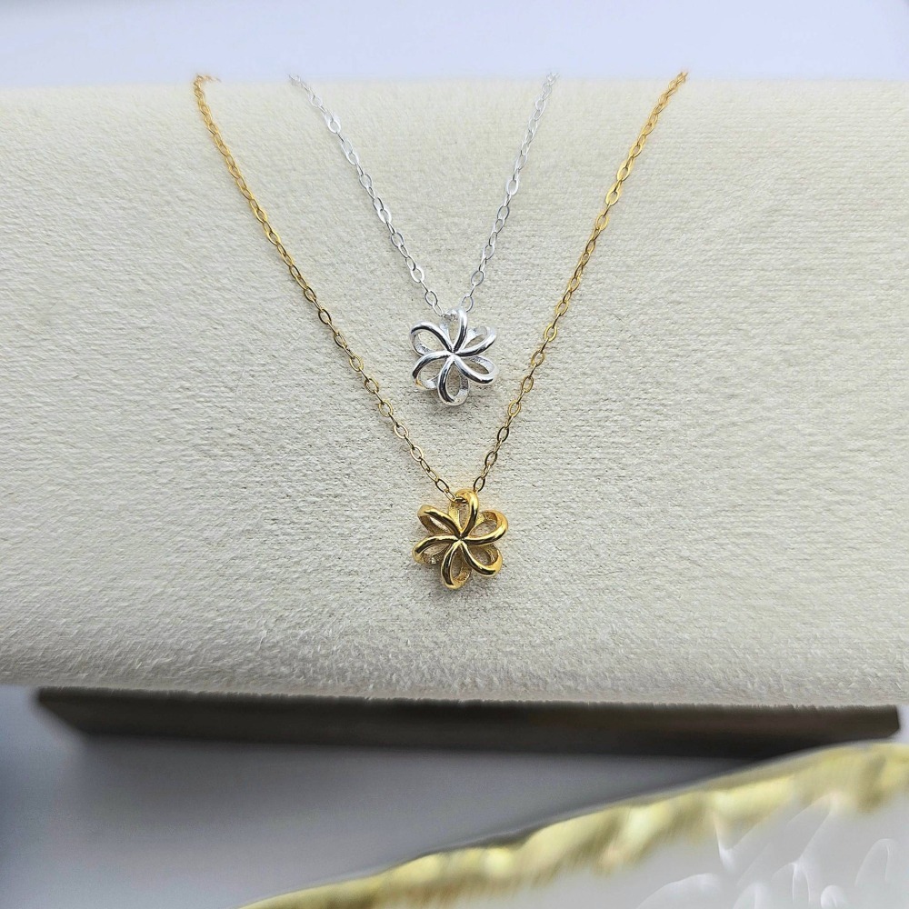 【S925銀 韓系簡約花朵項鍊】 甜美可愛巧花朵頸鍊 小清新項鍊 女生必備飾品 送禮推薦 CA0301-細節圖2