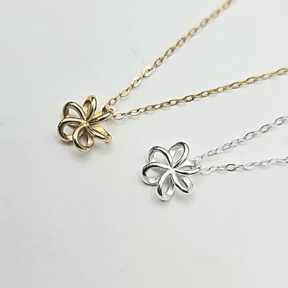 【S925銀 韓系簡約花朵項鍊】 甜美可愛巧花朵頸鍊 小清新項鍊 女生必備飾品 送禮推薦 CA0301-細節圖4